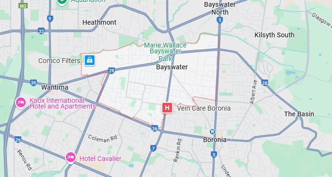 Bayswater map area