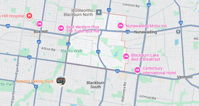 Blackburn map area